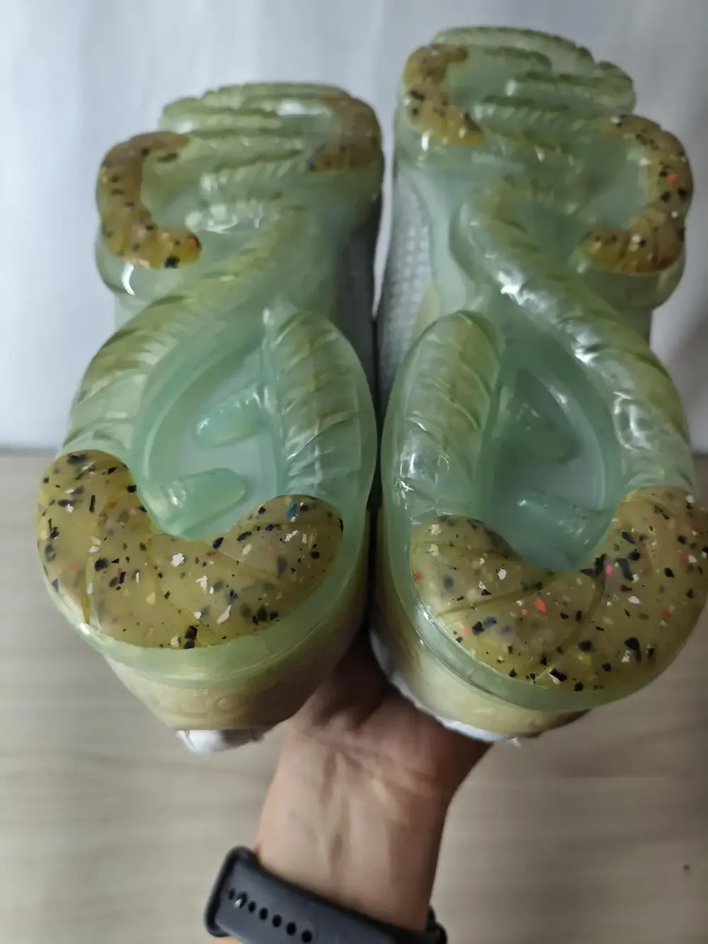Nike Air VaporMax 2021 Flyknit Shoes Mens Size 7 Gray White Running Comfort